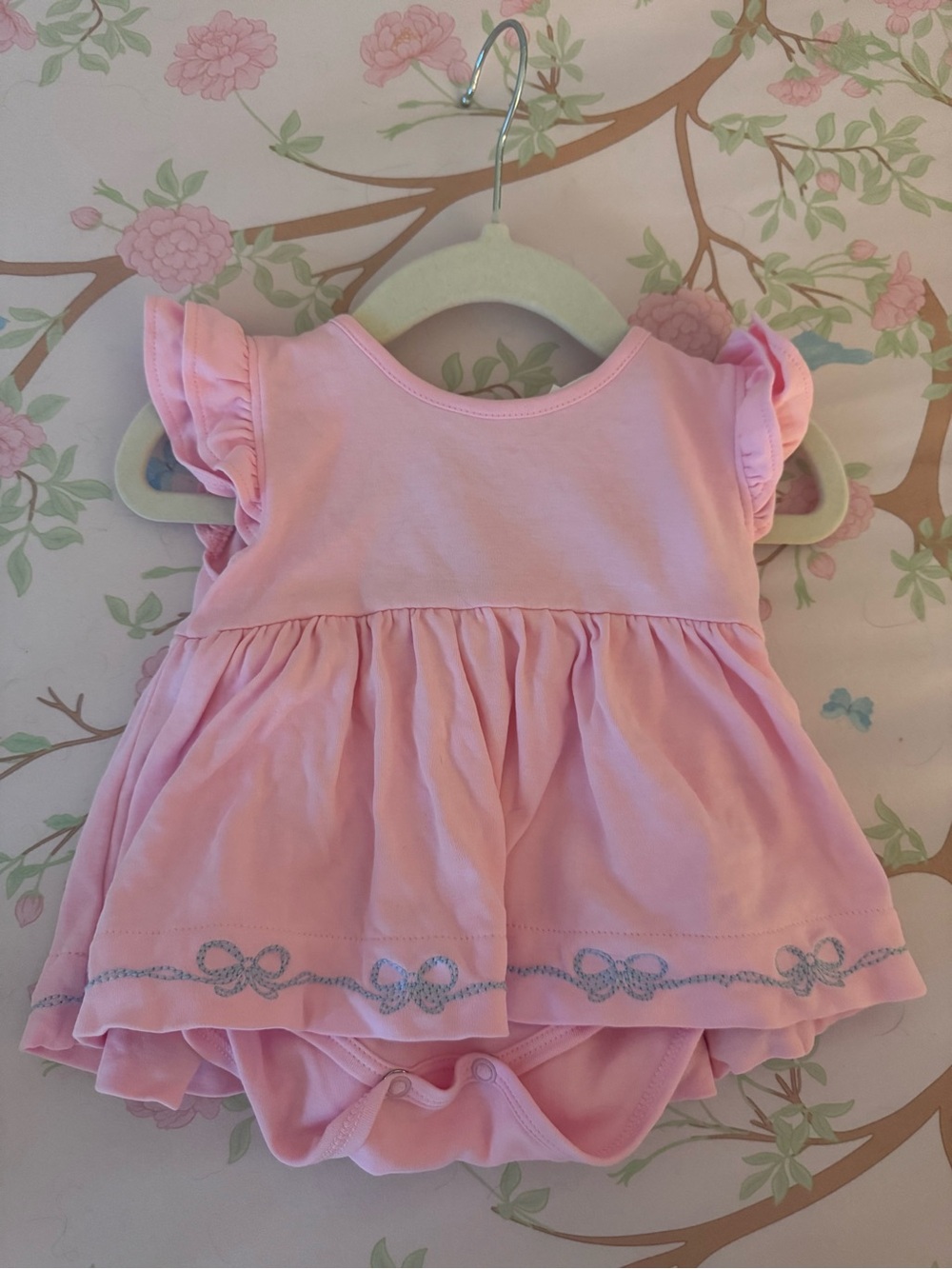 The Beaufort Bonnet Company Pink Ruffle Sleeve One-Piece
